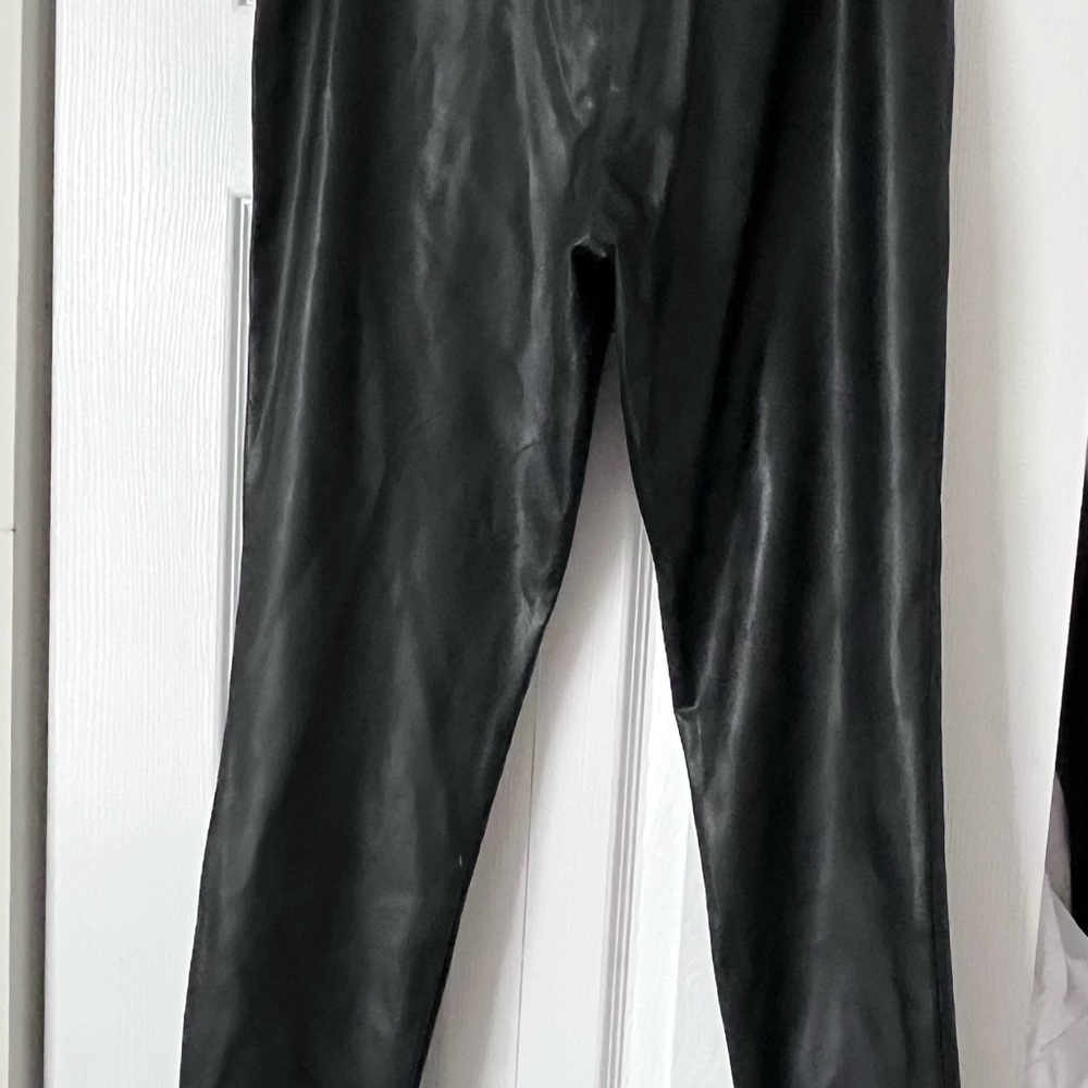 NWT Black Faux Leather Pants Size Medium